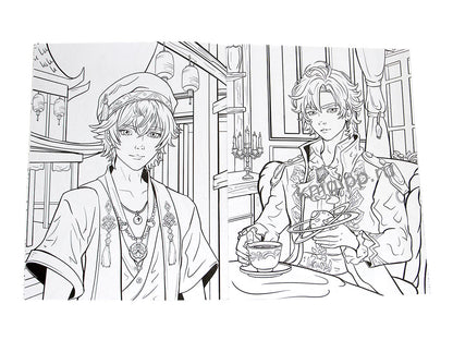 РАСКРАСКА АНИМЕ 16+ В стиле Genshin Impact