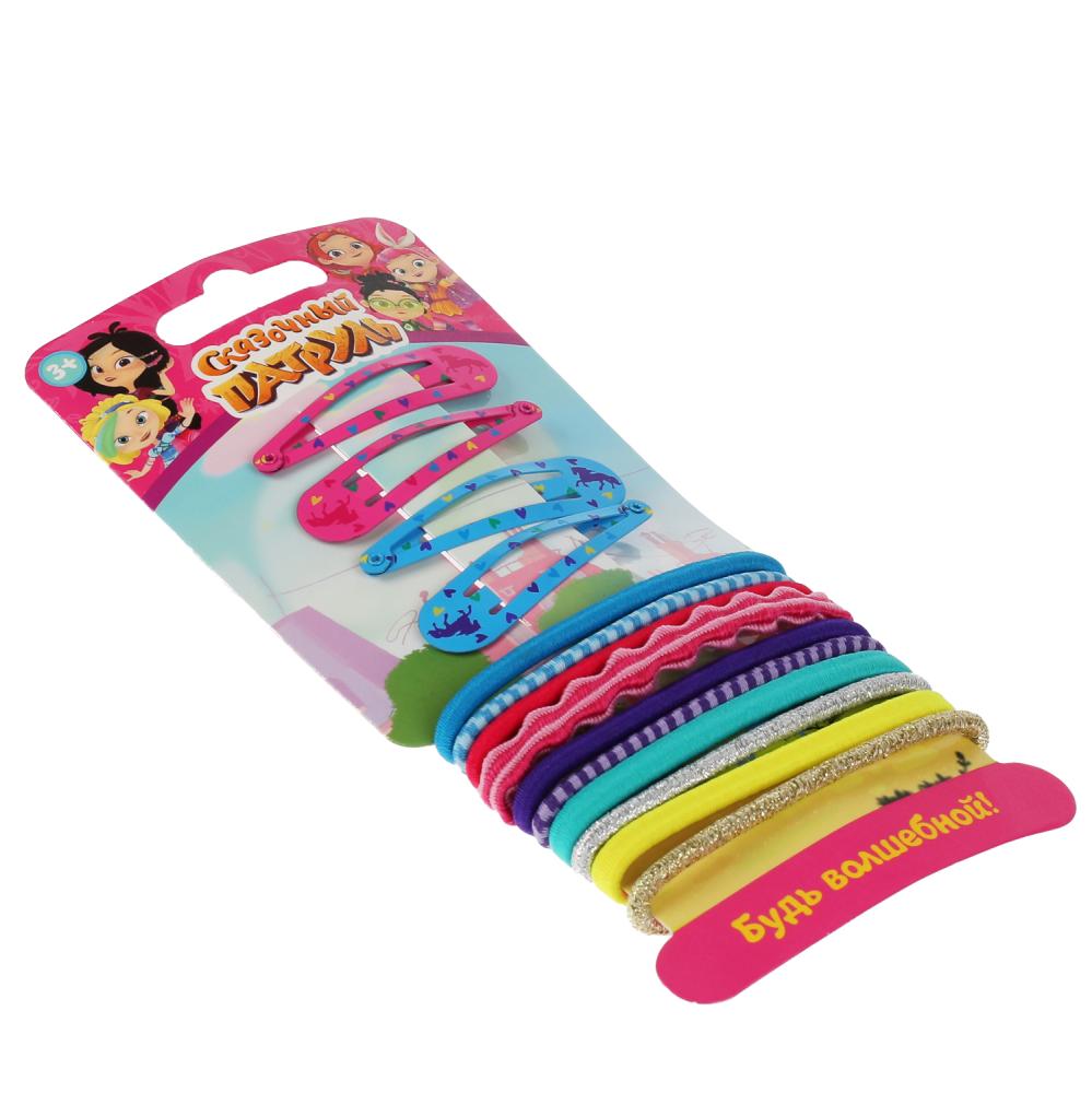 Акс-ры д/девочек СКАЗОЧНЫЙ ПАТРУЛЬ набор д/волос, резинки и заколки МИЛАЯ ЛЕДИ уп-10шт в кор.100уп