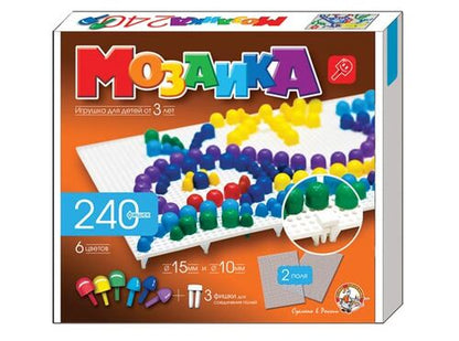 Мозаика d10+d15 / 6цветов / 240шт / 2поля
