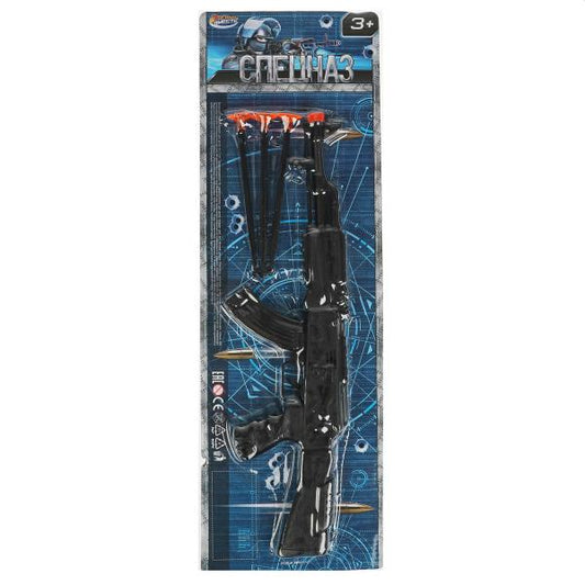 Набор оружия спецназ автомат с присосками, блист.17*52*4см ИГРАЕМ ВМЕСТЕ в кор.2*96шт