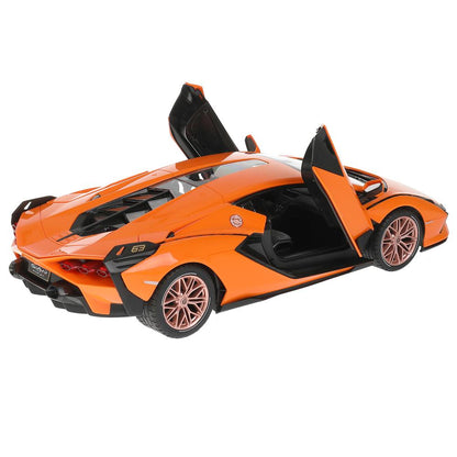 Машина р/у Lamborghini sian 1:14, двери открыв. вручную, свет, цвет в ассорти. в кор. Растар в кор6шт
