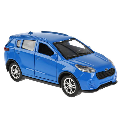 SPORTAGE-BU 273046 Машина металл "KIA SPORTAGE" 12см, открыв. двери, инерц., синий в кор. Технопар