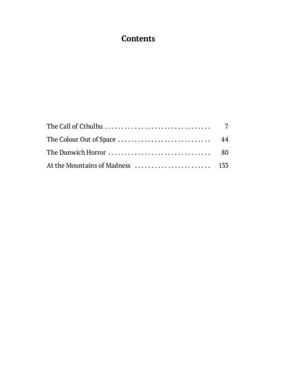 The Call of Cthulhu and Other Stories: на англ.яз