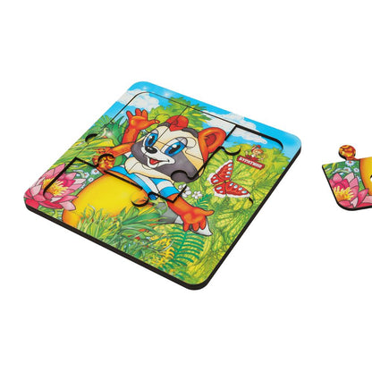 Игрушка деревянная пазл 15*15 см. ЭКРАН терм. paquet Буратино в кор.20шт