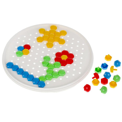 Мозаика пластиковая. 80 фишек. 4 цвета. Круглая. Диам.185мм. Сказочный патруль. Умные игры в кор24шт