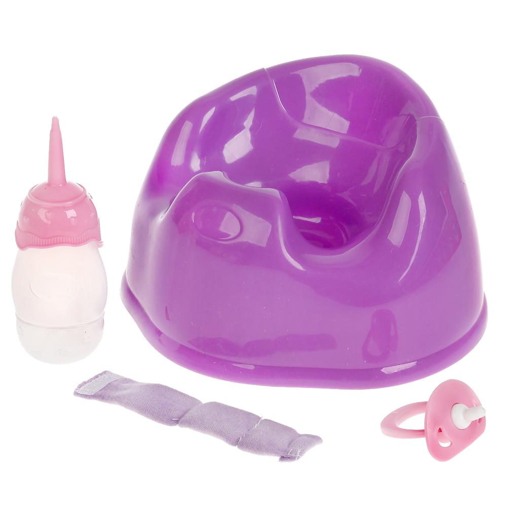 Пупс функциональный БАРБАРИКИ Ксюшенька 40см, пьет, писает, повязка, 4акс КАРАПУЗ в кор.2*6шт