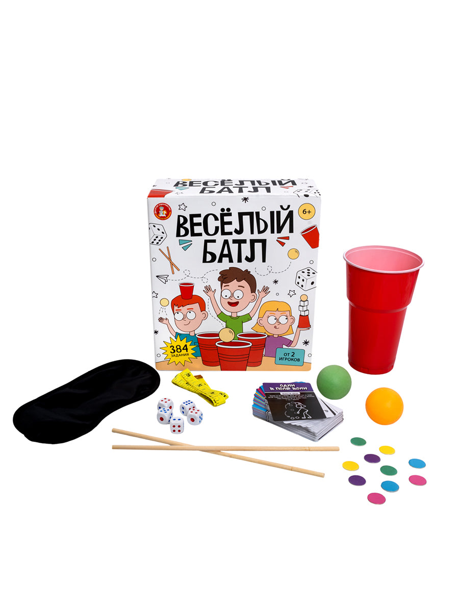 Игра настольная "Весёлый батл" для детей.