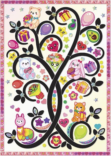 Набор для изготовления картины "Плюшевое дерево" (декорирование)