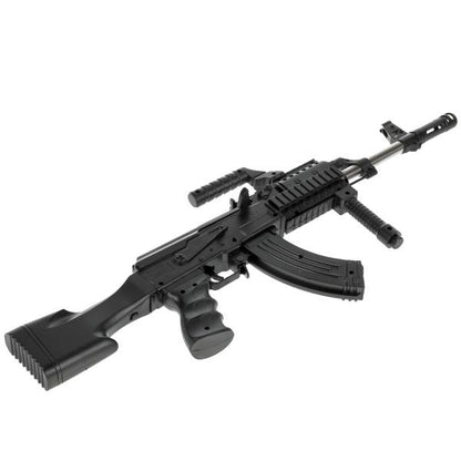 Автомат с лазером. прицелом, съемным приложением, с фонарем 0807 в упаковке. в кор.4*15шт