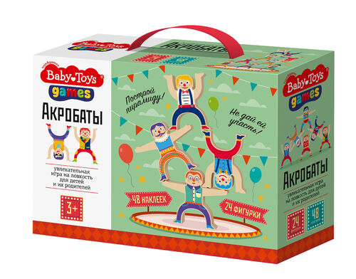 Jeux de jouets pour bébés, série "Акробаты", 24 pièces