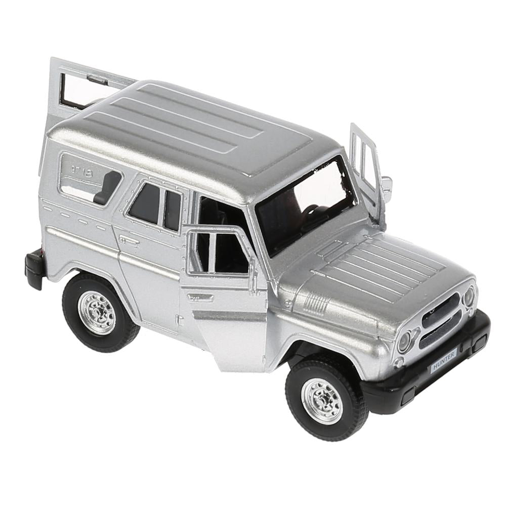 ТМ Технопарк. Машина металл "UAZ HUNTER" 12см, открыв. двери, инерц., СЕРЕБРИСТЫЙ в кор в кор.2*36шт