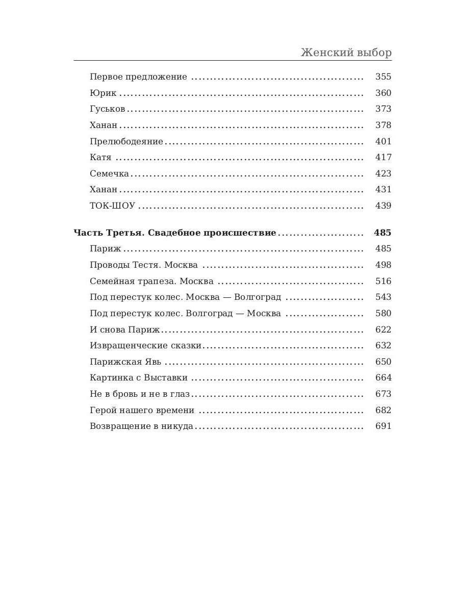 Женский выбор