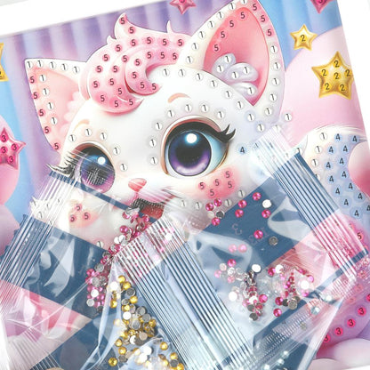 Mosaïque d'album 15*15, en corbeau, chat en métal АРТ en cor.48шт