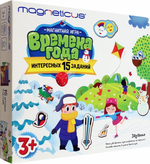Magneticus.Магнитная игра "Времена года" в картонной коробке арт.POL-018