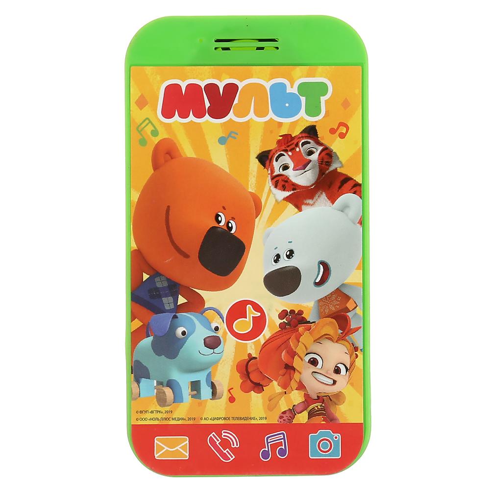 Телефон МУЛЬТ мини-телефончик, 7 песен из м/ф, звуки телефона в кор. Умка в кор.180шт