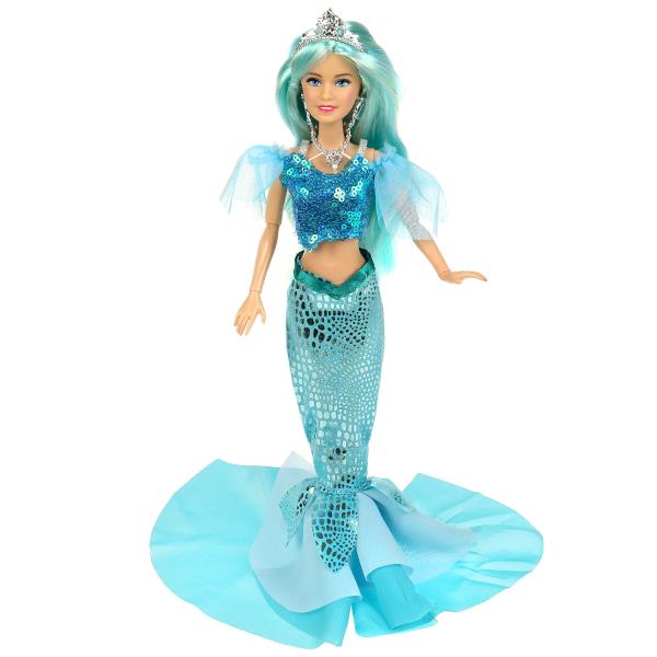 Кукла 29 см София, руки и ноги сгиб, русалка, акс, кор КАРАПУЗ в кор.24шт