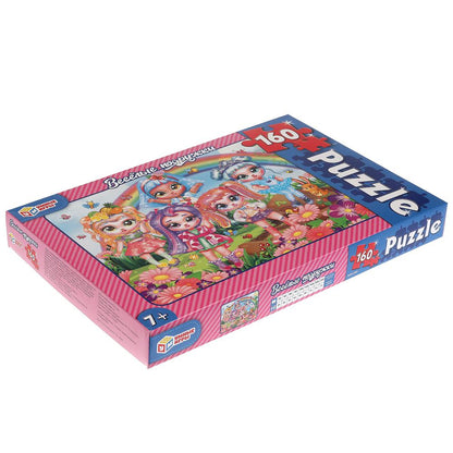 Веселые подружки. Пазлы классические в коробке. Пазл 160 детали. Умные игры в кор.12шт