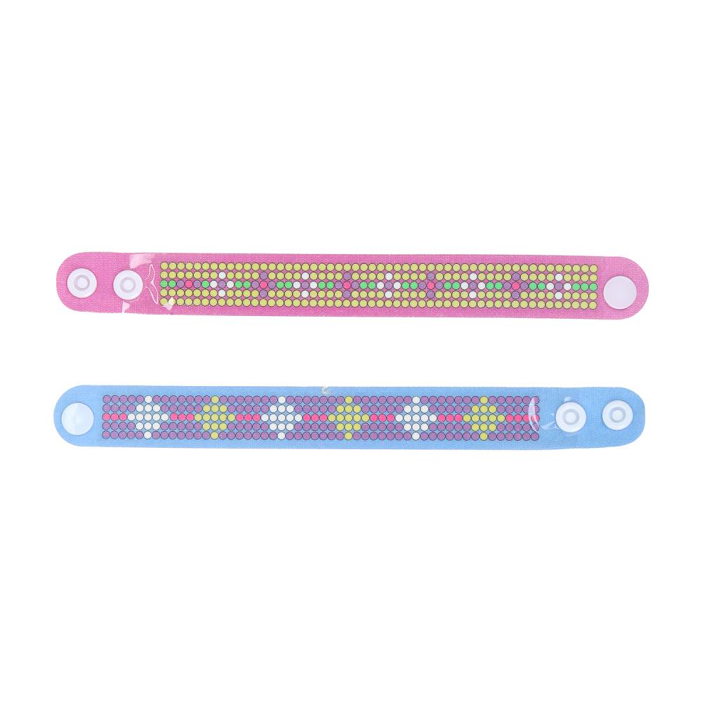 Браслеты алмазной мозаикой 2 шт, снежная принцесса МУЛЬТИ АРТ в кор.100наб