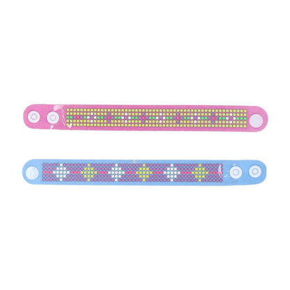 Браслеты алмазной мозаикой 2 шт, снежная принцесса МУЛЬТИ АРТ в кор.100наб