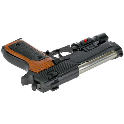 Pistolet (п) avec laser. прицелом, с глушителем, с пульками в пак. dans le cor.2*72шт