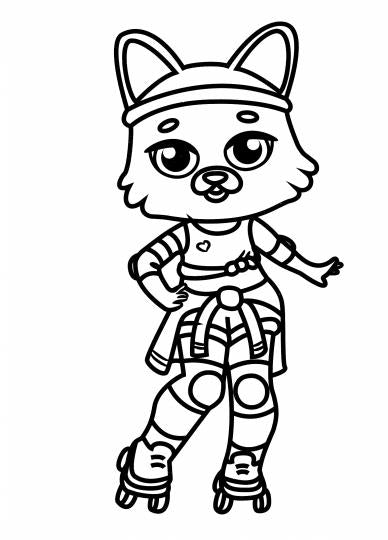 РАСКРАСКА А4 эконом. МОДНЫЕ ЗВЕРЯТА