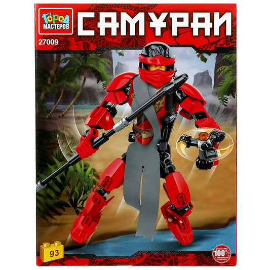 27009-ZH Конструктор красный самурай, 93 дет. Город мастеров в кор.2*30шт