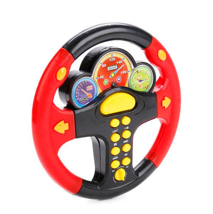 ИГРА ЭЛЕКТРОННЫЙ РУЛЬ НА БАТ. СВЕТ+ЗВУК, РУССИФИЦ., ЦВЕТ В АССОРТ. 0582А-11 В ПАК. (РУССв кор.2*84шт