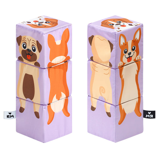 Мяшечки кубики Собачки 3 кубика 8*8 см