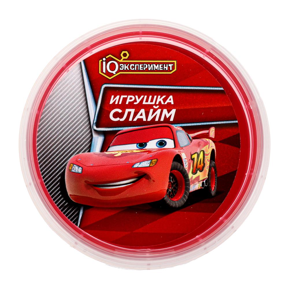 Играшка слайм машинки прозрачный цветной 100г IQ Эксперимент в кор.48шт