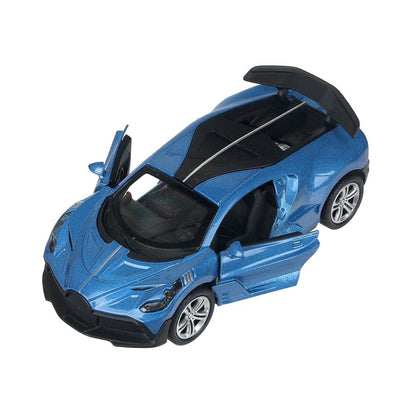 1:32 модель металл свет-звук bugatti divo 14.9см, двери, инерция, спойлер Технопарк в кор.2*48шт