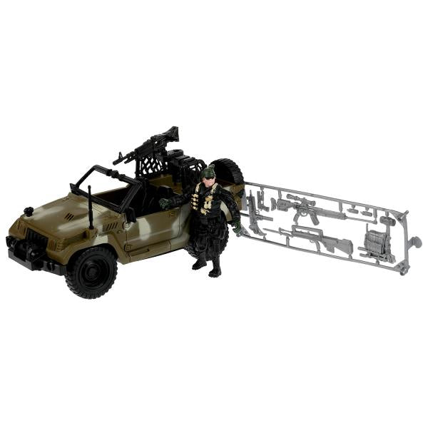 Набориков С ДЖИПОМ военные, с аксесс., кор.25*18*12см ИГРАЕМ ВМЕСТЕ в солдатах кор.36шт