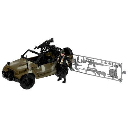 Набориков С ДЖИПОМ военные, с аксесс., кор.25*18*12см ИГРАЕМ ВМЕСТЕ в солдатах кор.36шт