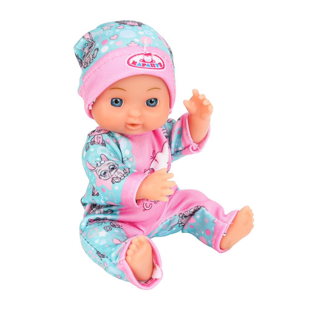 Пупс неозвуч 15см, пьет, пишет, 2акс КАРАПУЗ в кор.84шт