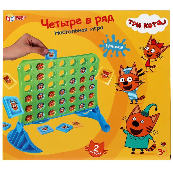 Настольная игра четыре в ряд Три Кота кор.29*27*5,5см Умные игры в кор.2*24шт