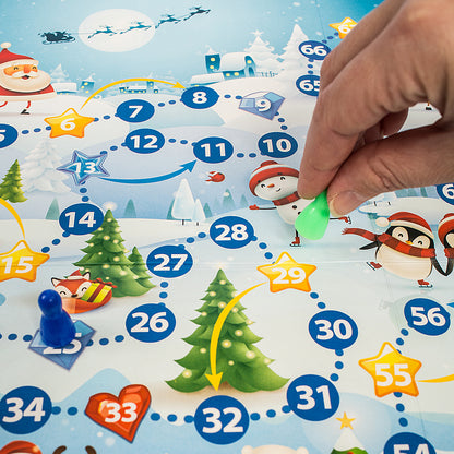 Новый год. Игра настольная ходилака "Зимняя"