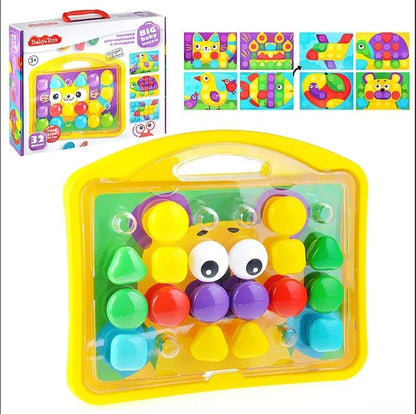 Мозаика для малышей в чемодане "Котик" d4,5/32 эл Baby Toys в кор.8шт