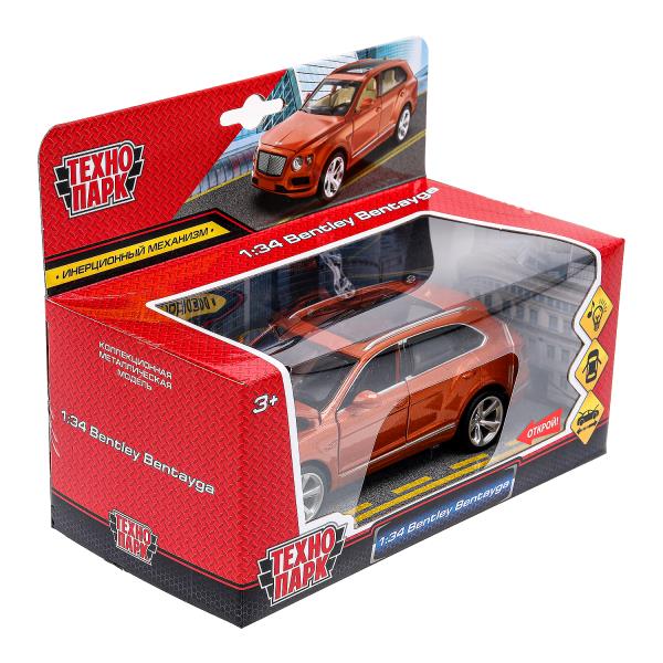 Машина металл свет-звук bentley bentayga, 15,1 см, двери, капот, инерция Технопарк в кор.2*24шт