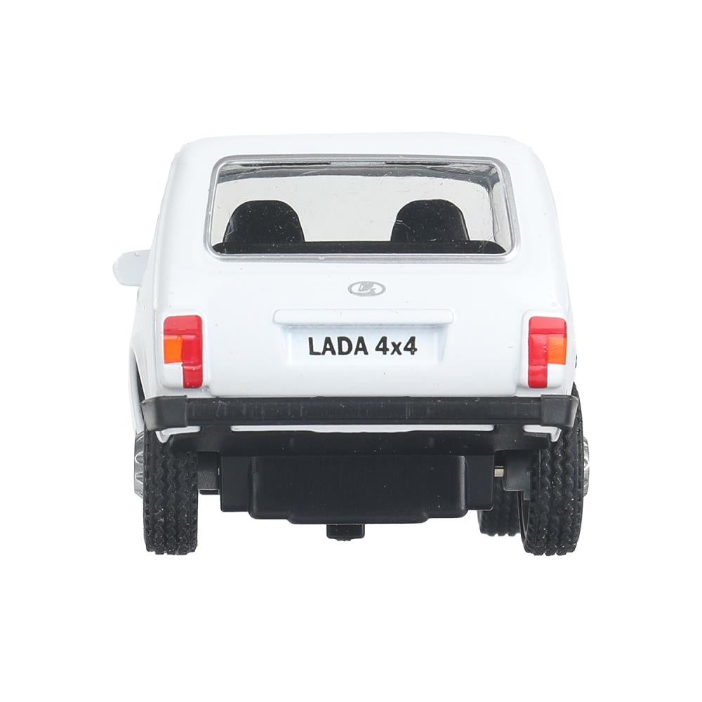 Машина металл LADA 4x4 длина 10 см, инерц, белый, кор. Технопарк в кор.72шт