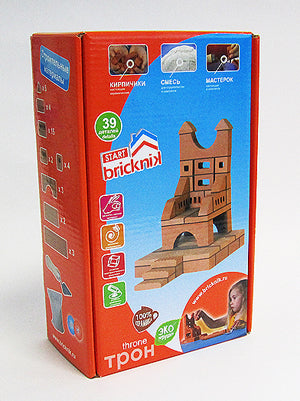 Конструктор "ТРОН" из настоящих кирпичиков (39 деталей)