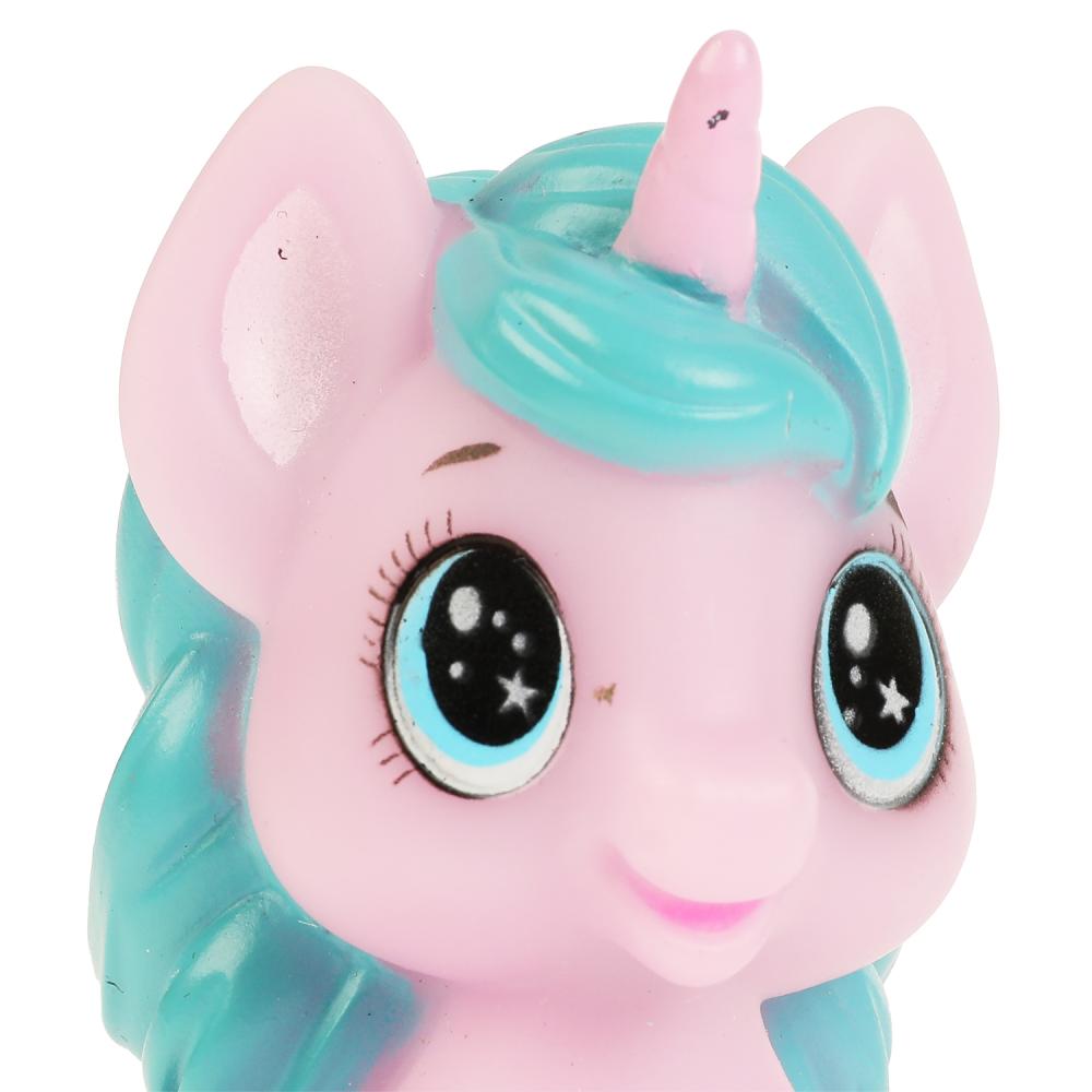 YF-06-2021 Игрушка для ванны единорожка 9 см, в сетке, КАПИТОШКА в кор.2*240шт