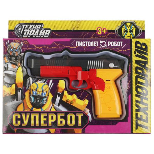 Pistolet de transformation pour robot, cor.18,2*14,7*3,5cm, ТЕХНОДРАЙВ dans cor.3*108шт