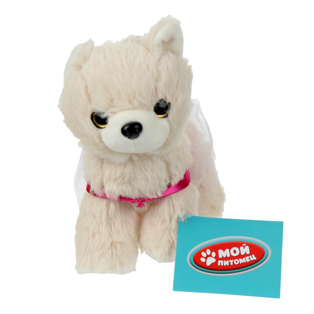 Мягкая игрушка собака 18см в коричневой сумочке Луи Виттон, в упаковке МОЙ ПИТОМЕЦ в кор.24шт