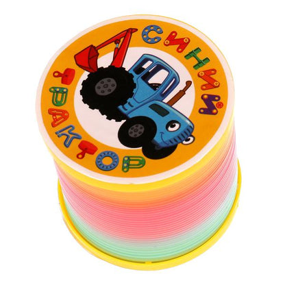 Играем вместе. Игра пружинка "Синий трактор" кор.7*7*7см арт.1404Z248-R1