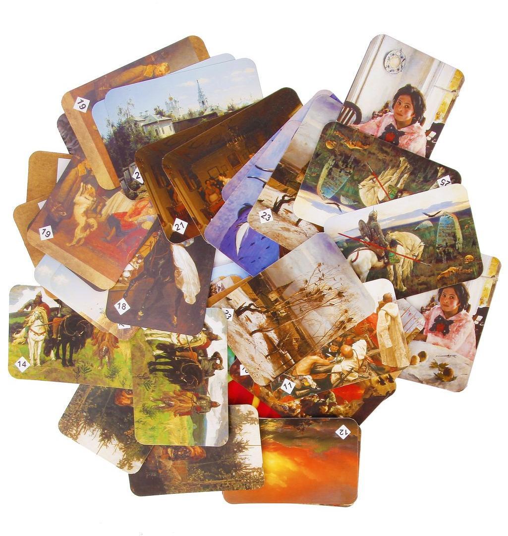 Игра настольная Мемо "Картины русских художников" (50 карточек)