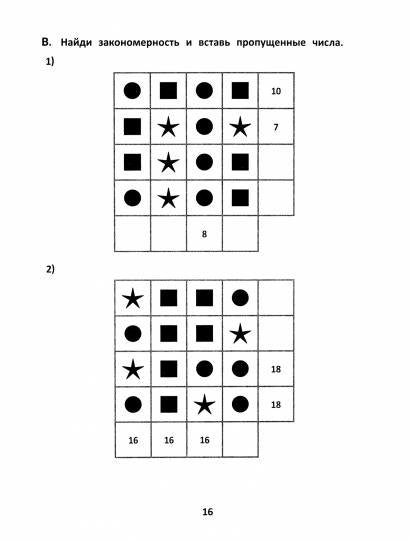 Математические головоломки:закономерности,числовые ребусы,матем.шифровки