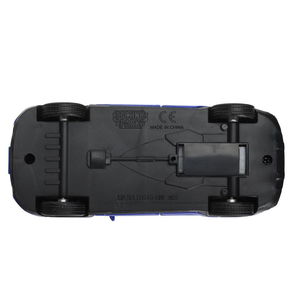 Машина металл KIA seltos длина 12 см, двери.,инерция, темно-синий, кор. Технопарк в кор.2*36шт