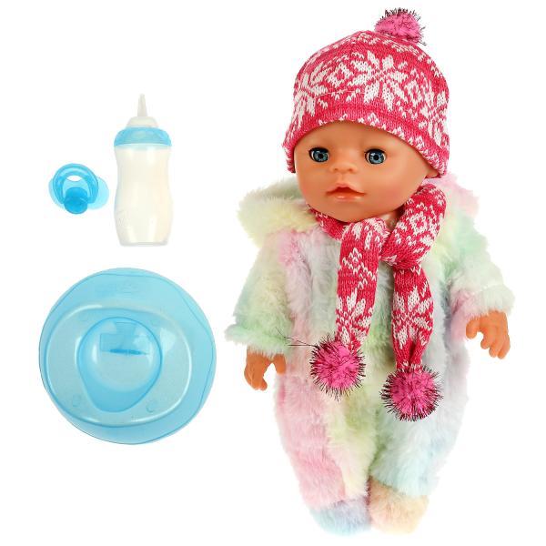 Пупс озвуч Барто А. Алиса 30см, пьет, пис, закр глаза, 100 фраз, 4 акс КАРАПУЗ в кор.12шт