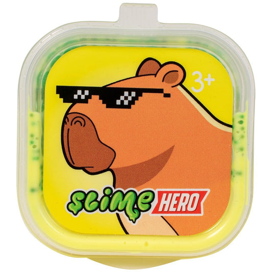 Игрушка ТМ "Slime Hero" Слайм "Капибара" желтый 60 гр. арт.SLM280