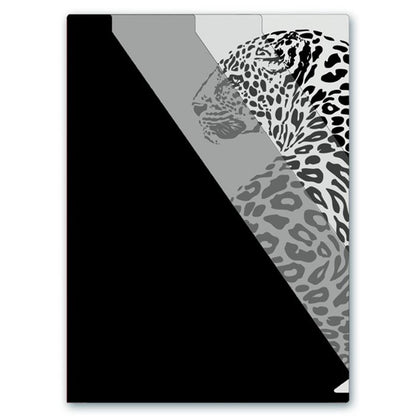 Папка-уголок д/документов А4,ЛЕОПАРД,3отдел,47023