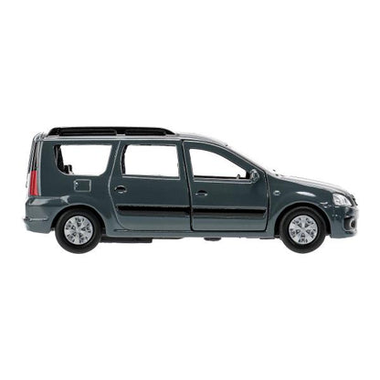 Машина металл LADA LARGUS длина 12 см, двери, багаж, инерц, кор. Технопарк в кор.2*24шт
